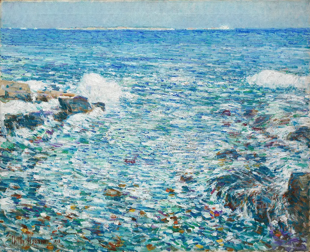 Surf, Isles of Shoals in Detail Childe Hassam